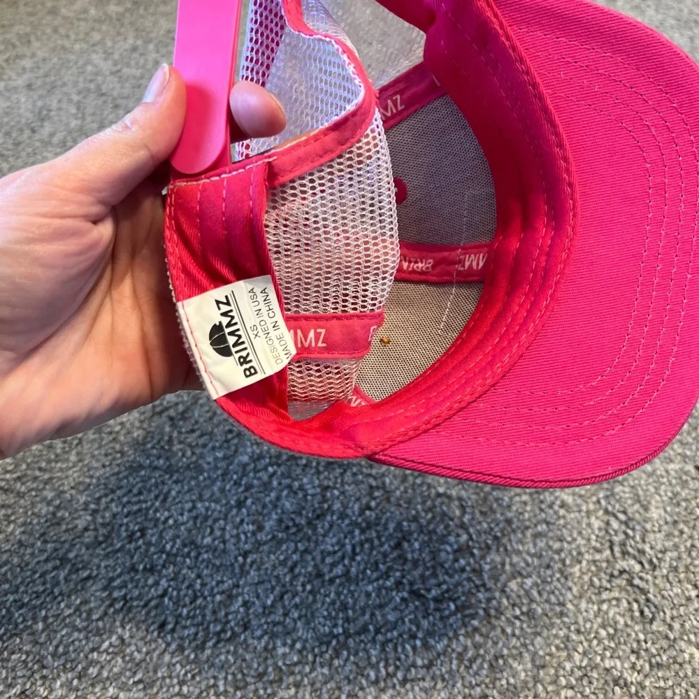 Brimmz hat toddler boy hot pink cap snapback streetwear logo skater biker grunge